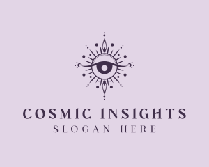 Cosmic Fortune Teller Eye logo design