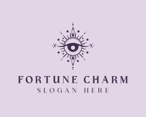 Cosmic Fortune Teller Eye logo design