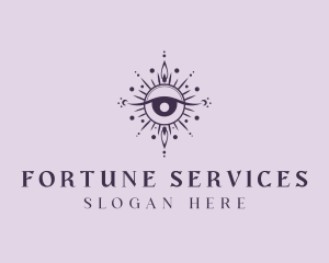 Cosmic Fortune Teller Eye logo