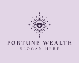 Cosmic Fortune Teller Eye logo design