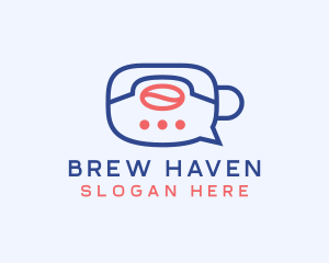 Coffee Delivery Chat logo design