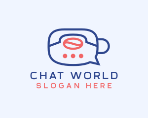 Coffee Delivery Chat logo design