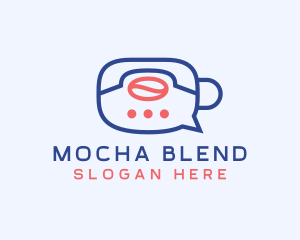 Coffee Delivery Chat logo design