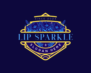 Sparkling Botanical Flower logo design