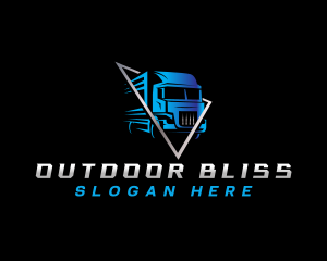 Transportation Logistic Truck Logo