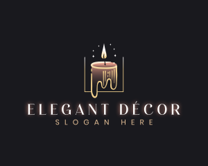 Wax Candle Decor logo design