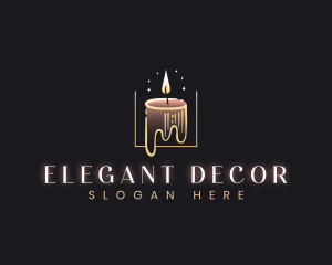 Wax Candle Decor logo design