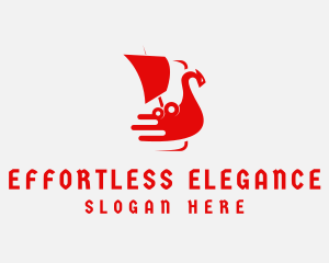 Norse Longship Sailing Logo