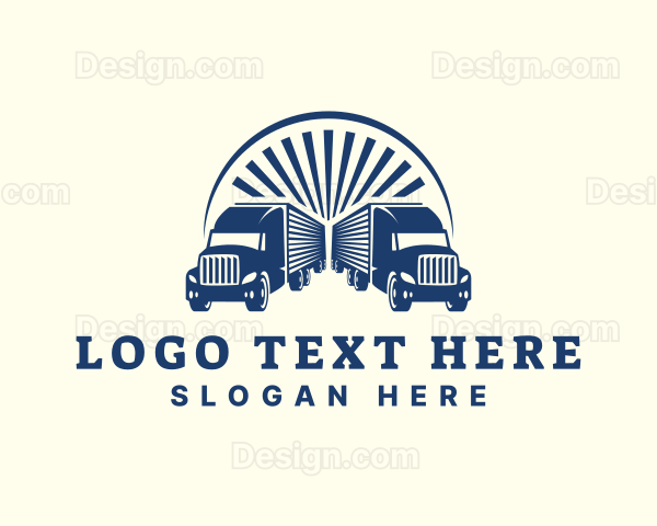 Transport Logistic Truck Logo