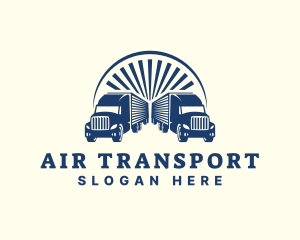 Transport Logistic Truck logo design