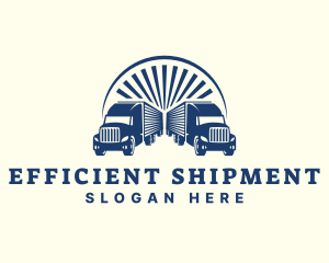 Transport Logistic Truck logo design