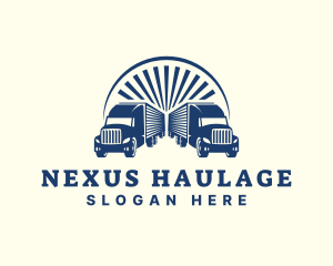 Transport Logistic Truck logo design