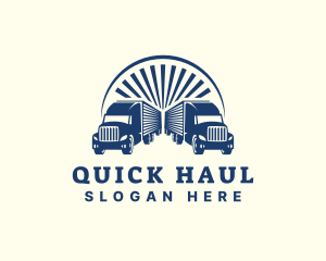 Transport Logistic Truck logo design