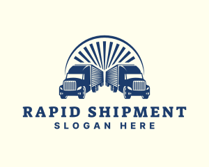 Transport Logistic Truck logo design