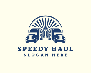 Transport Logistic Truck logo design