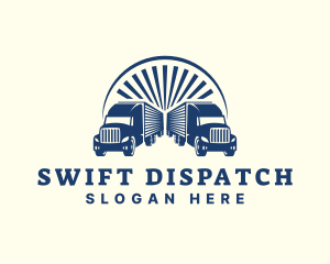 Transport Logistic Truck logo design