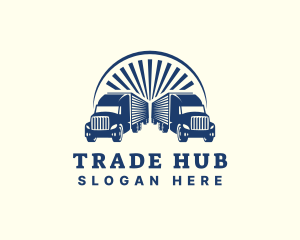 Transport Logistic Truck logo design