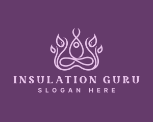 Yoga Meditation Wellness logo design