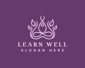 Yoga Meditation Wellness logo design