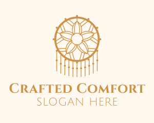 Flower Dreamcatcher Decor logo design