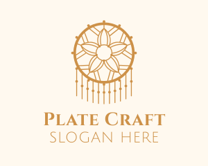 Flower Dreamcatcher Decor logo design