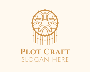 Flower Dreamcatcher Decor logo design