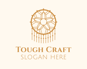 Flower Dreamcatcher Decor logo design