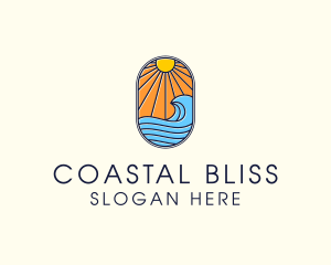 Summer Ocean Coastal Surf logo