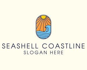 Summer Ocean Coastal Surf logo
