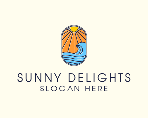 Summer Ocean Coastal Surf logo