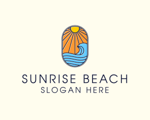 Summer Ocean Coastal Surf logo