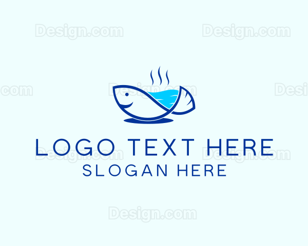 Marine Fish Trout Logo