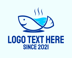 Bass - Blue Sea Fish logo design