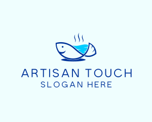 Marine Fish Trout logo design