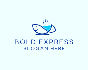 Marine Fish Trout logo design