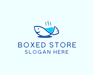 Marine Fish Trout logo design