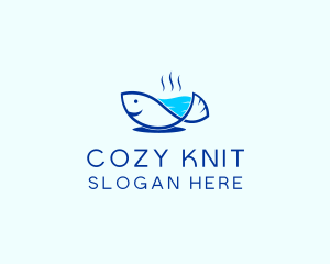 Marine Fish Trout logo design