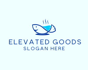 Marine Fish Trout logo design