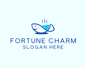 Marine Fish Trout logo design