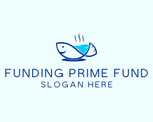 Marine Fish Trout logo design