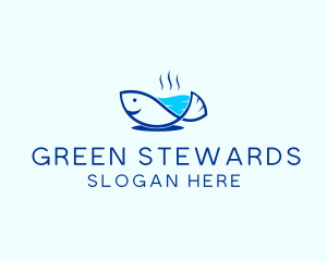 Marine Fish Trout logo design