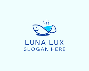 Marine Fish Trout logo design