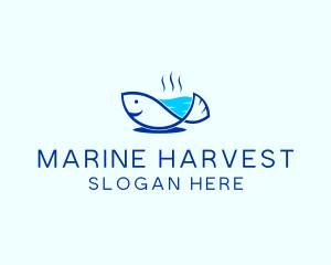 Marine Fish Trout logo design