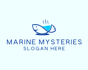 Marine Fish Trout logo design