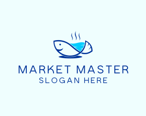 Marine Fish Trout logo design