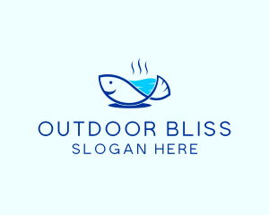 Marine Fish Trout logo design