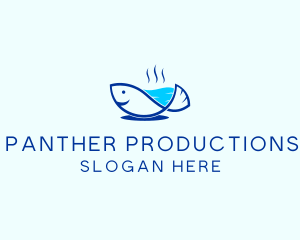 Marine Fish Trout logo design