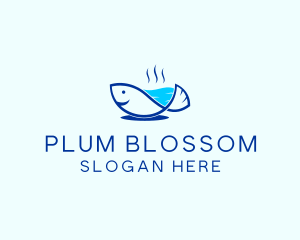 Marine Fish Trout logo design