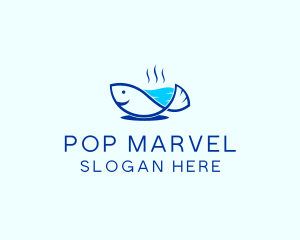 Marine Fish Trout logo design