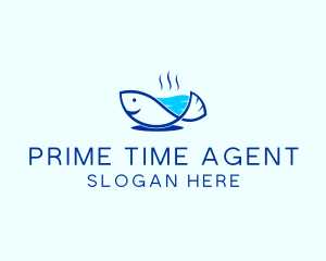 Marine Fish Trout logo design